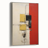 Framed abstract wall art featuring elegant silver strokes on a textured background, showcasing modern design, perfect for contemporary home decor.