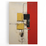 Vibrant abstract strokes in bold colors on stretched canvas wall art, showcasing dynamic brushwork and modern design, perfect for contemporary decor.