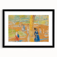 Modern Wall Art: Woman with Umbrella in Vibrant Park Scene