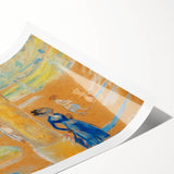 Modern Wall Art: Woman with Umbrella in Vibrant Park Scene