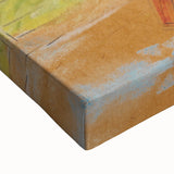 Modern Wall Art: Woman with Umbrella in Vibrant Park Scene