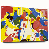 Abstract Modern Art: Vibrant Composition Inspired by Wassily Kandinsky