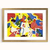 Abstract Modern Art: Vibrant Composition Inspired by Wassily Kandinsky