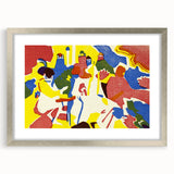 Abstract Modern Art: Vibrant Composition Inspired by Wassily Kandinsky