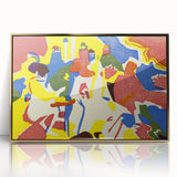 Abstract Modern Art: Vibrant Composition Inspired by Wassily Kandinsky