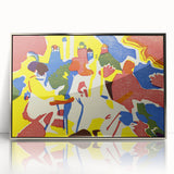 Abstract Modern Art: Vibrant Composition Inspired by Wassily Kandinsky