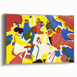 Abstract Modern Art: Vibrant Composition Inspired by Wassily Kandinsky