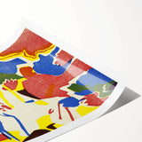 Abstract Modern Art: Vibrant Composition Inspired by Wassily Kandinsky