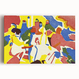 Abstract Modern Art: Vibrant Composition Inspired by Wassily Kandinsky