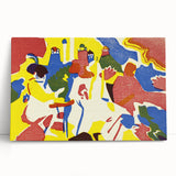 Abstract Modern Art: Vibrant Composition Inspired by Wassily Kandinsky