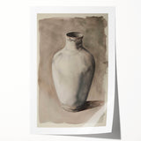 Extra large rolled canvas print featuring a floral design in soft pastel colors, ideal for dining room wall art.