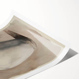 Extra large rolled print featuring line art flowers in black and white, ideal for large living room wall art.