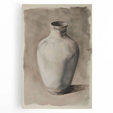 Large black and white sketch of kitchen utensils on stretched canvas, ideal for kitchen wall art.