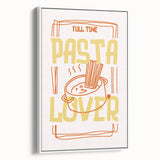 Vintage poster art featuring an array of colorful dishes on a black background, printed on an extra large framed canvas.