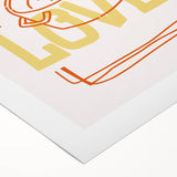 Art deco poster featuring geometric patterns and metallic colors on rolled canvas, suitable for dining room walls.