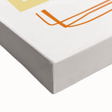 Large art of a black and white landscape painting on stretched canvas, ideal for bedroom wall decor.