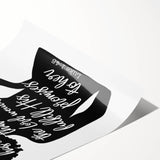 Inspirational Typography Art - Luke 1:45 "Blessed" Canvas Print