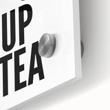 Modern Typography Wall Art - "You, Me & a Cup of Tea" Print