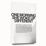 Bold Typography Art Print – Empowering Quote on Canvas