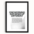 Bold Typography Art Print – Empowering Quote on Canvas