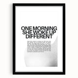 Bold Typography Art Print – Empowering Quote on Canvas