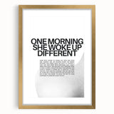 Bold Typography Art Print – Empowering Quote on Canvas
