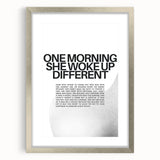 Bold Typography Art Print – Empowering Quote on Canvas