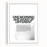 Bold Typography Art Print – Empowering Quote on Canvas