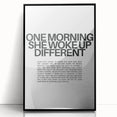 Bold Typography Art Print – Empowering Quote on Canvas