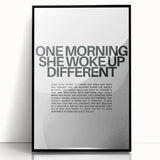 Bold Typography Art Print – Empowering Quote on Canvas