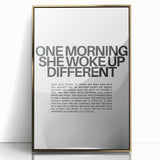 Bold Typography Art Print – Empowering Quote on Canvas