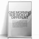 Bold Typography Art Print – Empowering Quote on Canvas