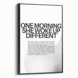 Bold Typography Art Print – Empowering Quote on Canvas