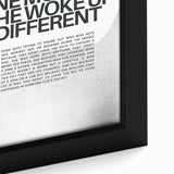 Bold Typography Art Print – Empowering Quote on Canvas