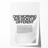Bold Typography Art Print – Empowering Quote on Canvas