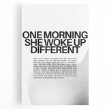 Bold Typography Art Print – Empowering Quote on Canvas