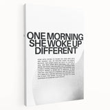 Bold Typography Art Print – Empowering Quote on Canvas