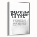 Bold Typography Art Print – Empowering Quote on Canvas