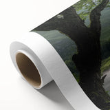 Rolled canvas artwork showcasing a stunning landscape scene with a majestic castle surrounded by lush greenery, ideal for home decor. This print adds a touch of elegance, perfect for art enthusiasts seeking to enhance their living space.