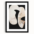 Framed Dining Room Prints - Modern Black, White & Beige Abstract