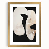 Framed Dining Room Prints - Modern Black, White & Beige Abstract