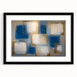 Abstract geometric frame in matte black finish, showcasing a modern design ideal for contemporary decor. Perfect for enhancing any living space or gallery wall.