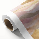 Abstract landscape wall art on rolled canvas, showcasing vibrant colors and dynamic shapes, perfect for modern home decor. Packaged in a protective tube for easy display.