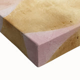 Close-up of a vibrant abstract landscape wall art canvas, showcasing rich colors and intricate textures, perfect for enhancing modern home decor aesthetics.