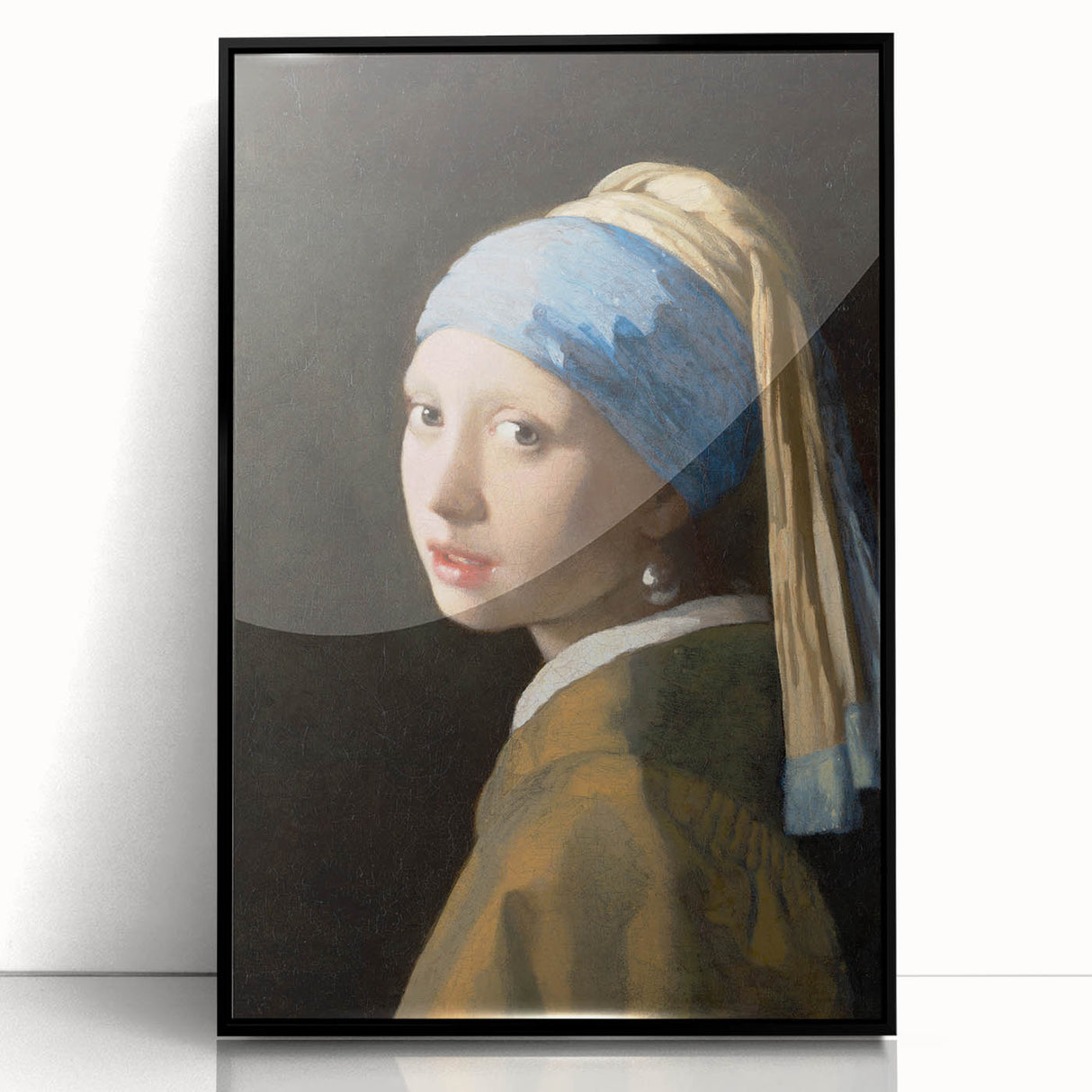 Girl with a Pearl Earring - Classic Baroque Portrait Wall Art Print