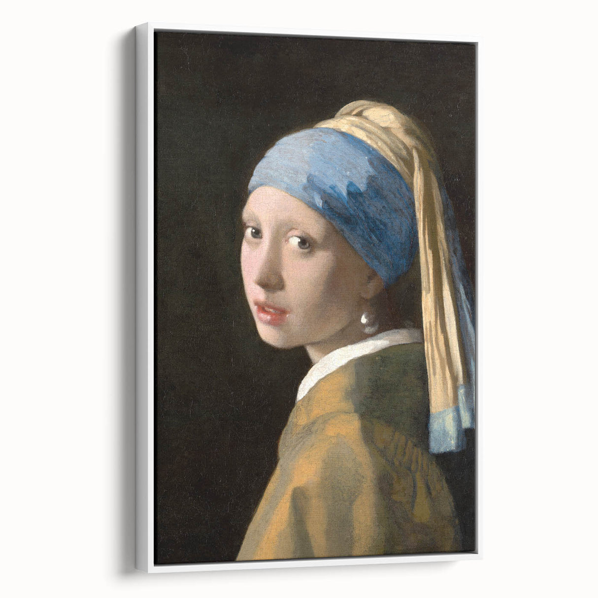 Girl with a Pearl Earring - Classic Baroque Portrait Wall Art Print
