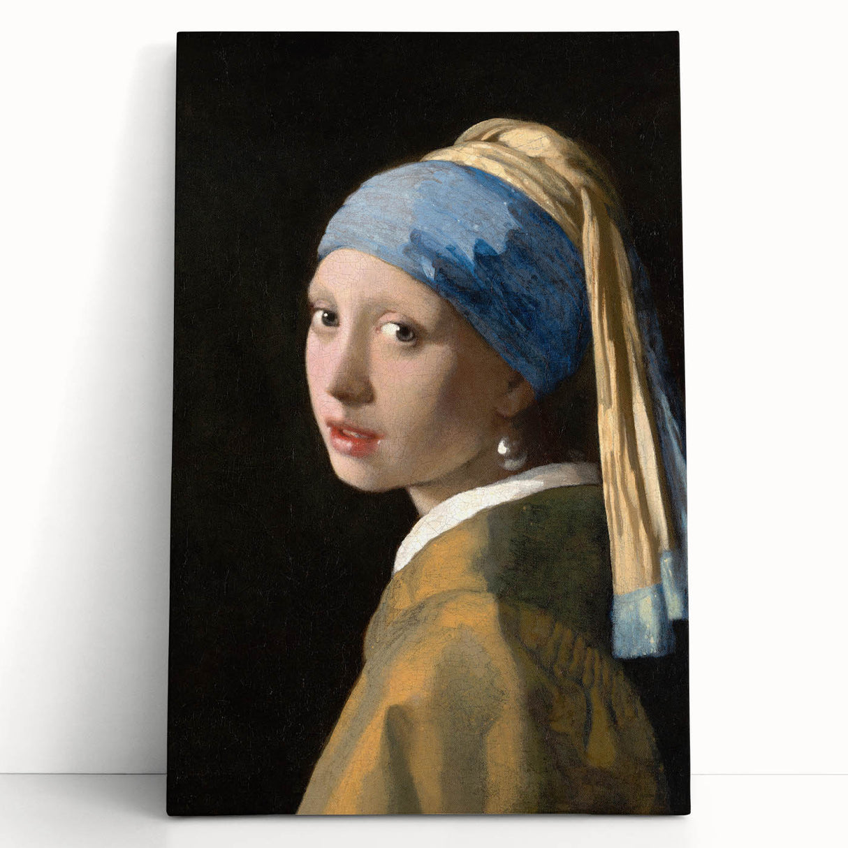 Girl with a Pearl Earring - Classic Baroque Portrait Wall Art Print