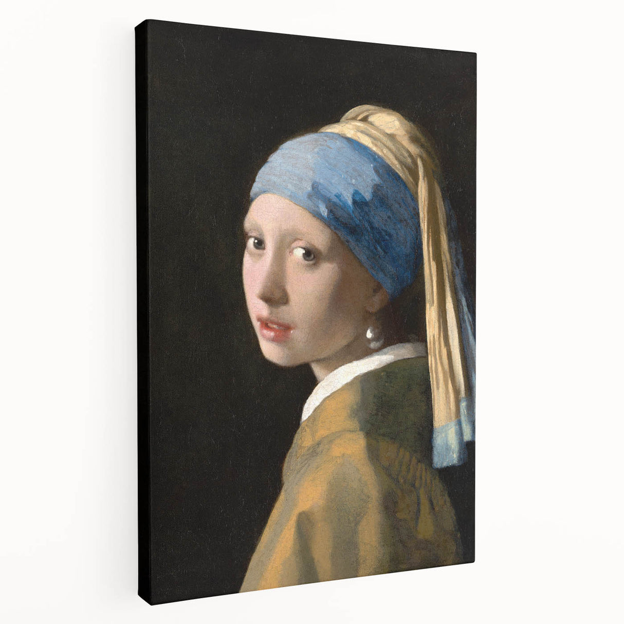 Girl with a Pearl Earring - Classic Baroque Portrait Wall Art Print