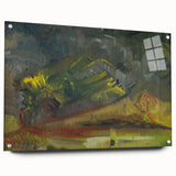 Expressionist Art: Evening Landscape by Weisz-Kubínčan Canvas Print