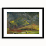 Expressionist Art: Evening Landscape by Weisz-Kubínčan Canvas Print